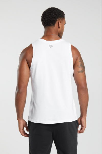 Beast Mode Tasarımlı Erkek Beyaz Sporcu Atlet