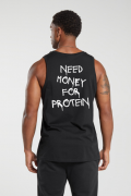 Need Money For Protein Tasarımlı Erkek Siyah Sporcu Atlet