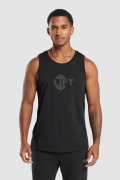 Men's Black Tank Top Featuring The Lift Dumbell