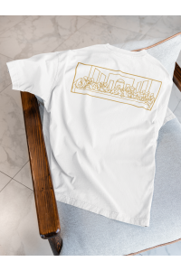 Son Akşam Yemeği Tasarımlı Oversize Kadın Beyaz Tişört